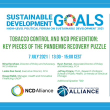 Tobacco control and NCD prevention event thumbnail Tobacco control and NCD prevention event thumbnail