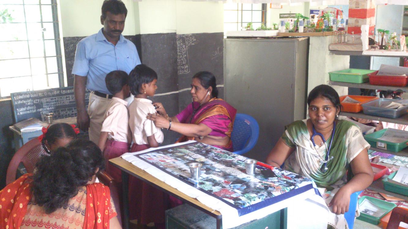 Physicians conduct regular health check up at Chettinad Hospital Research Institute in Chennai, India. Physicians conduct regular health check up at Chettinad Hospital Research Institute in Chennai, India.