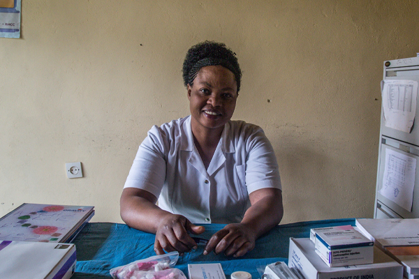 Nurse at desk