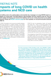 Briefing note: Impacts of long COVID on health systems and NCD care
