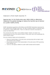 WHA75 Joint Statement on Agenda Item 14.1(h): Global Alcohol Strategy Action Plan