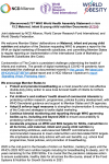 (Reconvened) 73rd WHO World Health Assembly Statement on item 15.2 Maternal, infant & young child nutrition Documents (A73/4)
