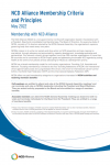 NCD Alliance Membership Criteria and Principles