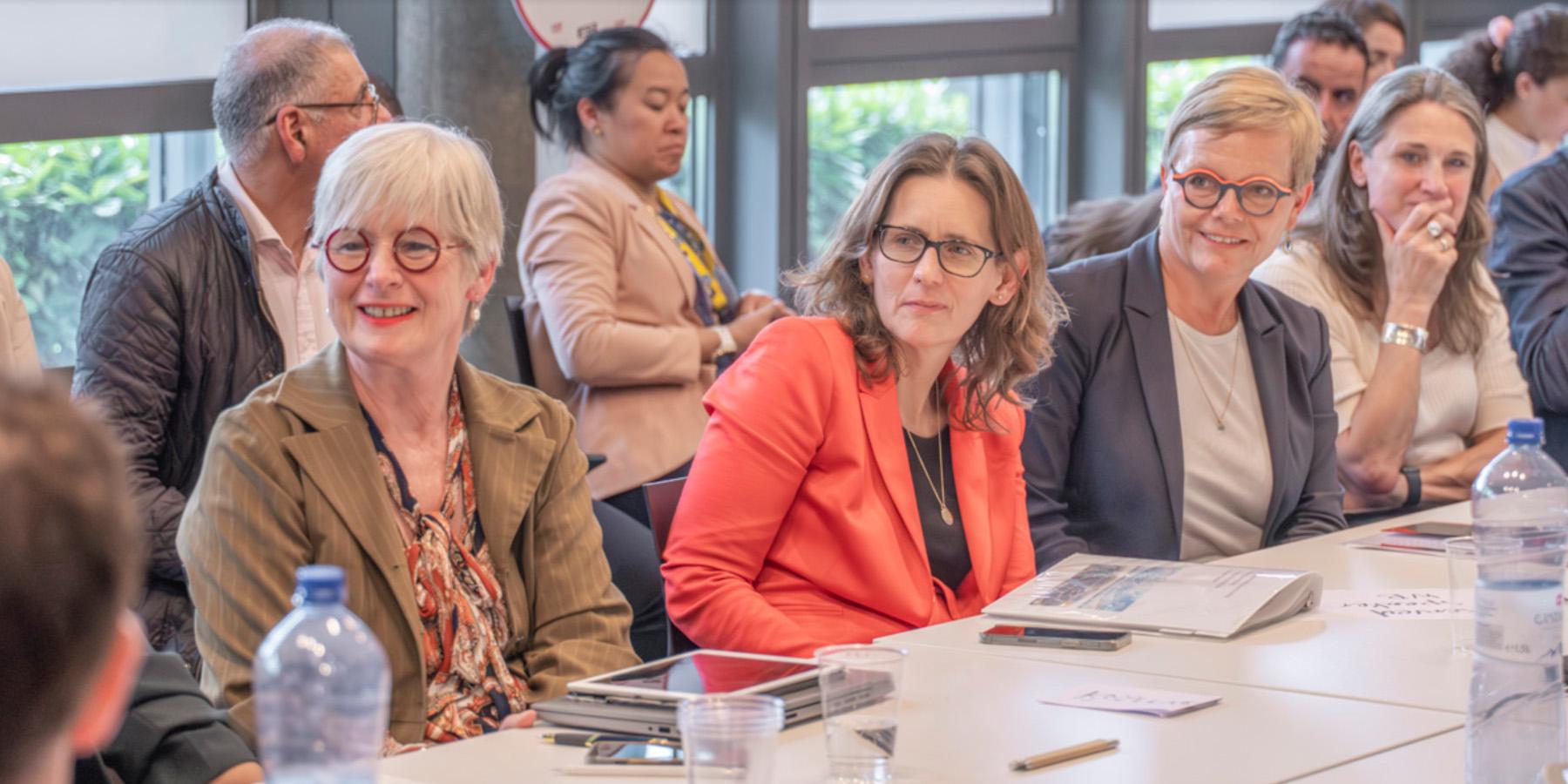 Participants at financing dialogue in Geneva during World Health Assembly 