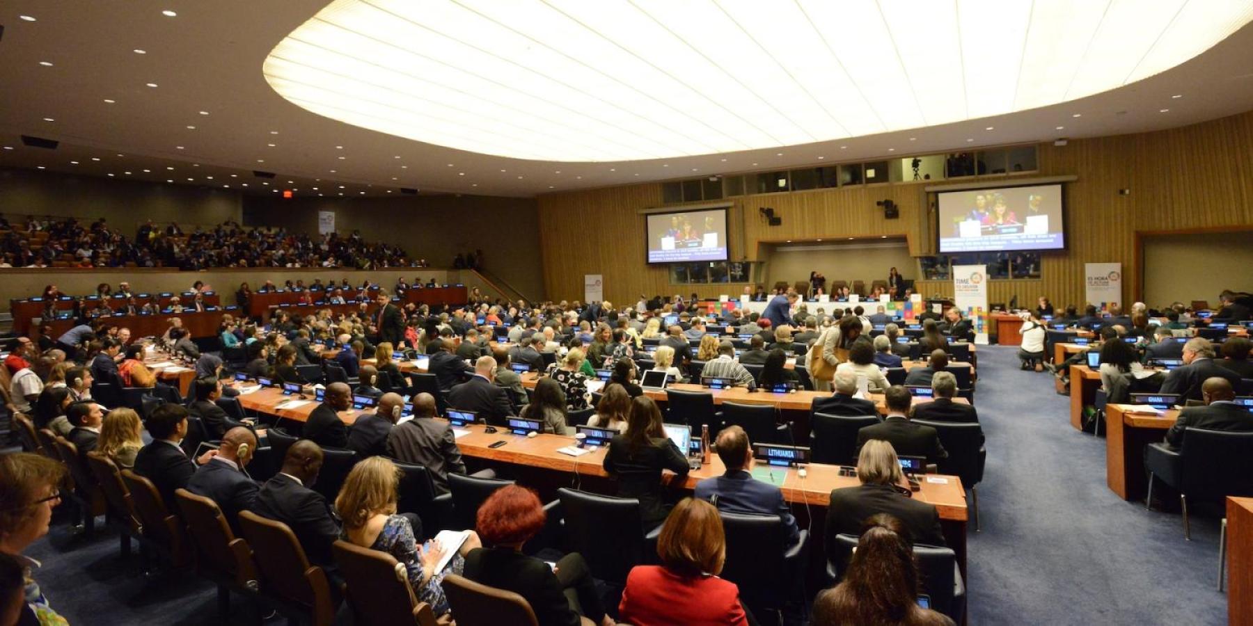 Plenary session at the UN HIgh-Level Meeting on NCDs in 2018