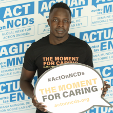 Stephen Ogweno at WHA76