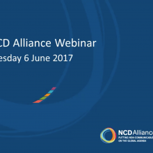 NCD Alliance Webinar, 6 June 2017