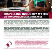 Dispelling Industry Myths on NCDs