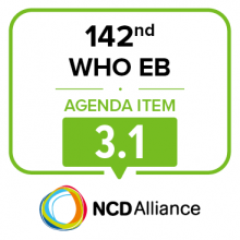 142nd WHO EB Statement on Item 3.1 Draft General Programme of Work GPW13