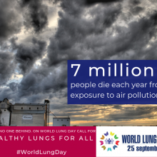 25 September: A day for lung health advocacy and action - get the tools!